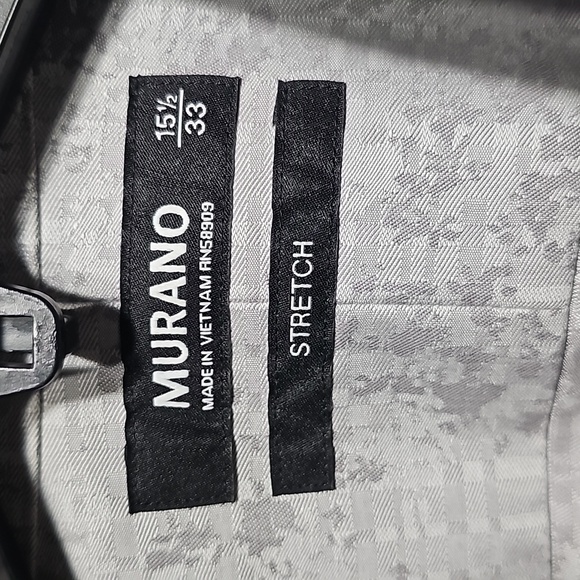 Murano Silver‎ Button Shirt Casual Size 15.5 - Picture 4 of 8